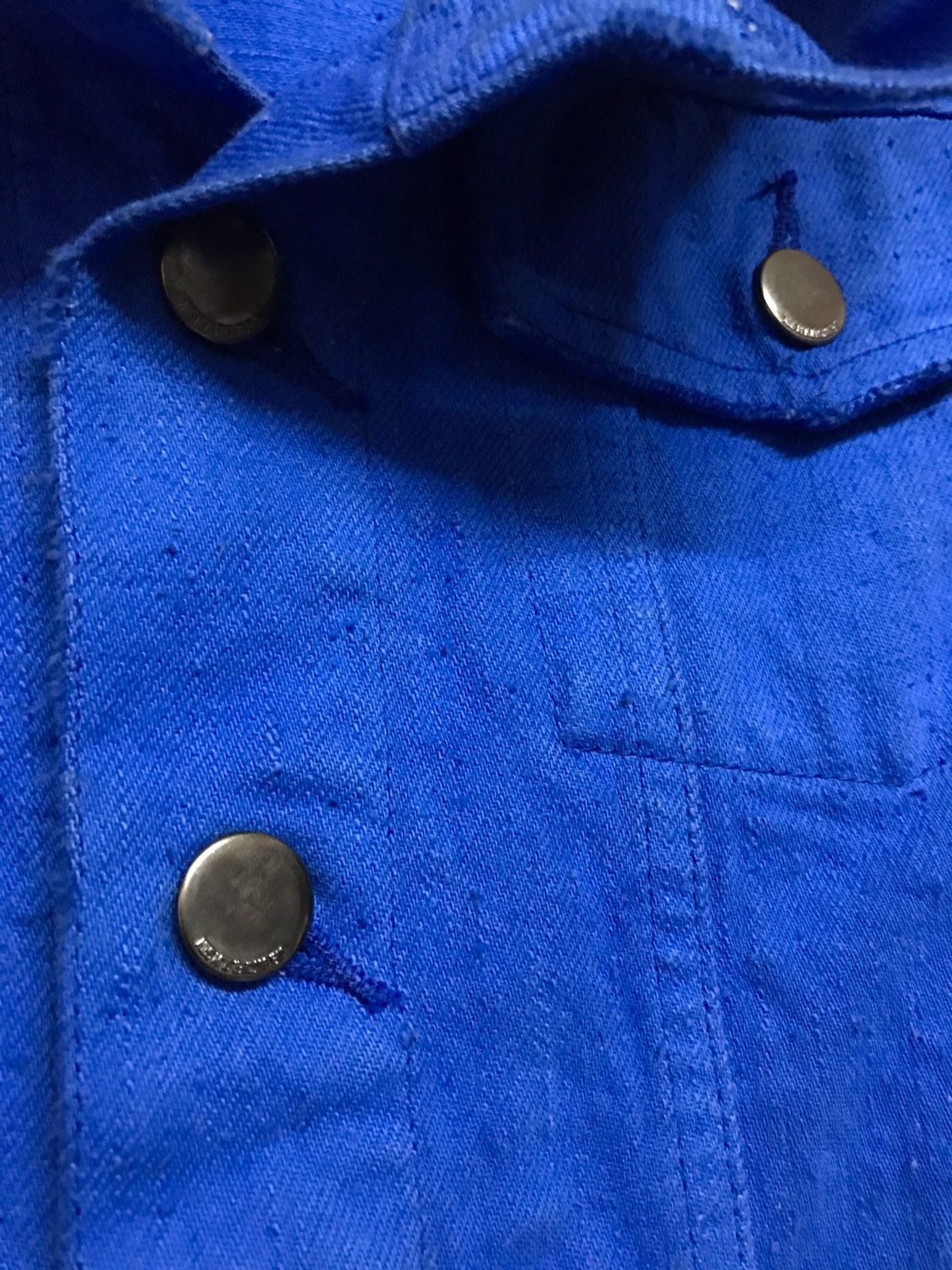 Diet Butcher Slim Skin Upper Collar Overdyed Denim Jacket Size US M / EU 48-50 / 2 - 8 Thumbnail