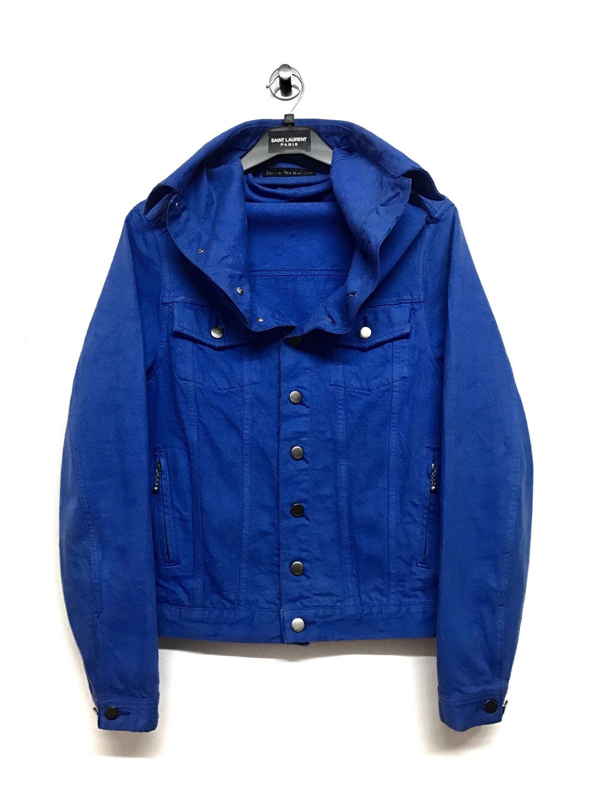 Diet Butcher Slim Skin Upper Collar Overdyed Denim Jacket Size US M / EU 48-50 / 2 - 1 Thumbnail