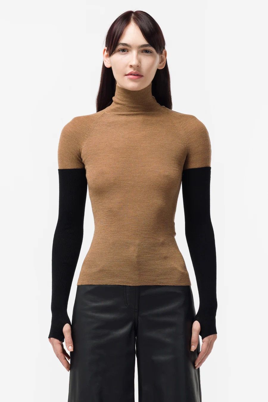 Peter Do Peter Do combo sleeve turtle neck sweater Size S Size S / US 4 / IT 40 - 2 Thumbnail