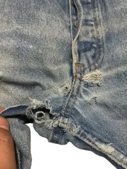 Levi's Vintage 90s Levi’s 501 Straight Leg Faded Blue Jeans Size US 30 / EU 46 - 3 Thumbnail