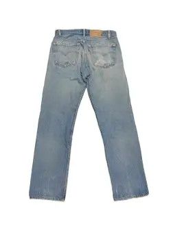 Levi's Vintage 90s Levi’s 501 Straight Leg Faded Blue Jeans Size US 30 / EU 46 - 2 Thumbnail