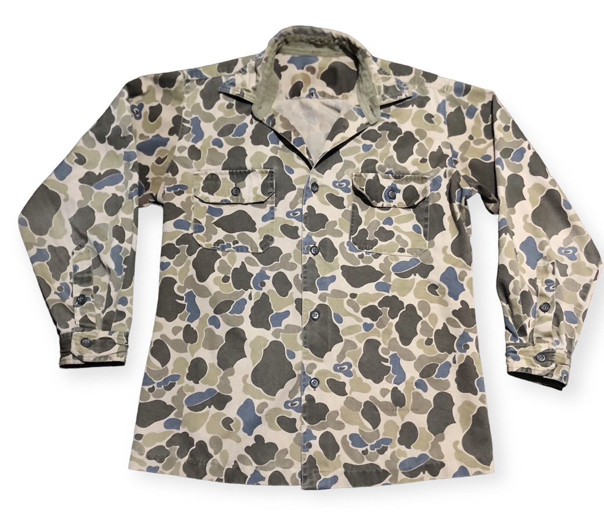 Vintage Rare Vintage US Frogskin utility Camouflage Shirt Size US M / EU 48-50 / 2 - 2 Thumbnail