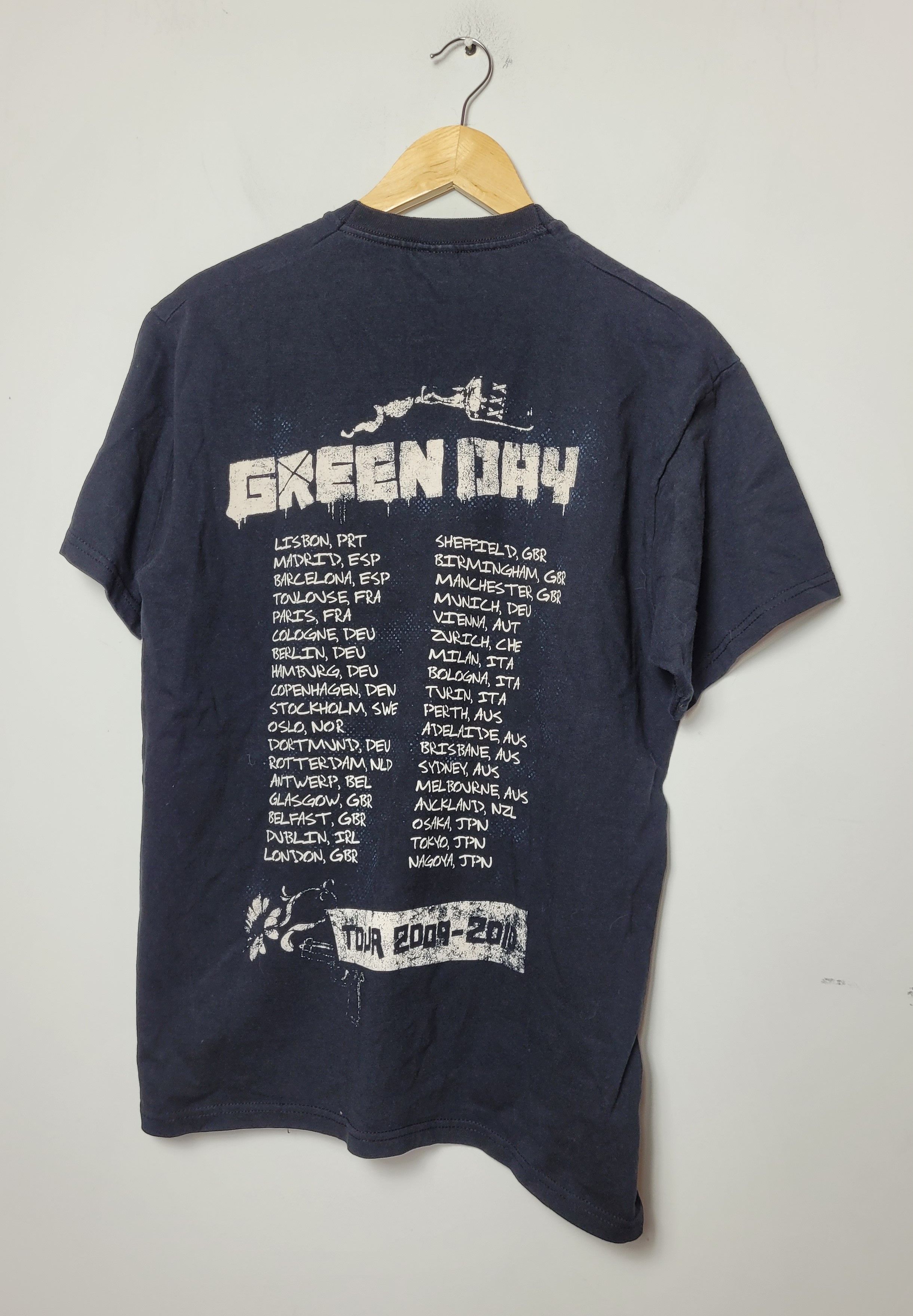 Band Tees × Vintage Green Day 2009 - 2010 tour t-shirt Size US L / EU 52-54 / 3 - 2 Thumbnail
