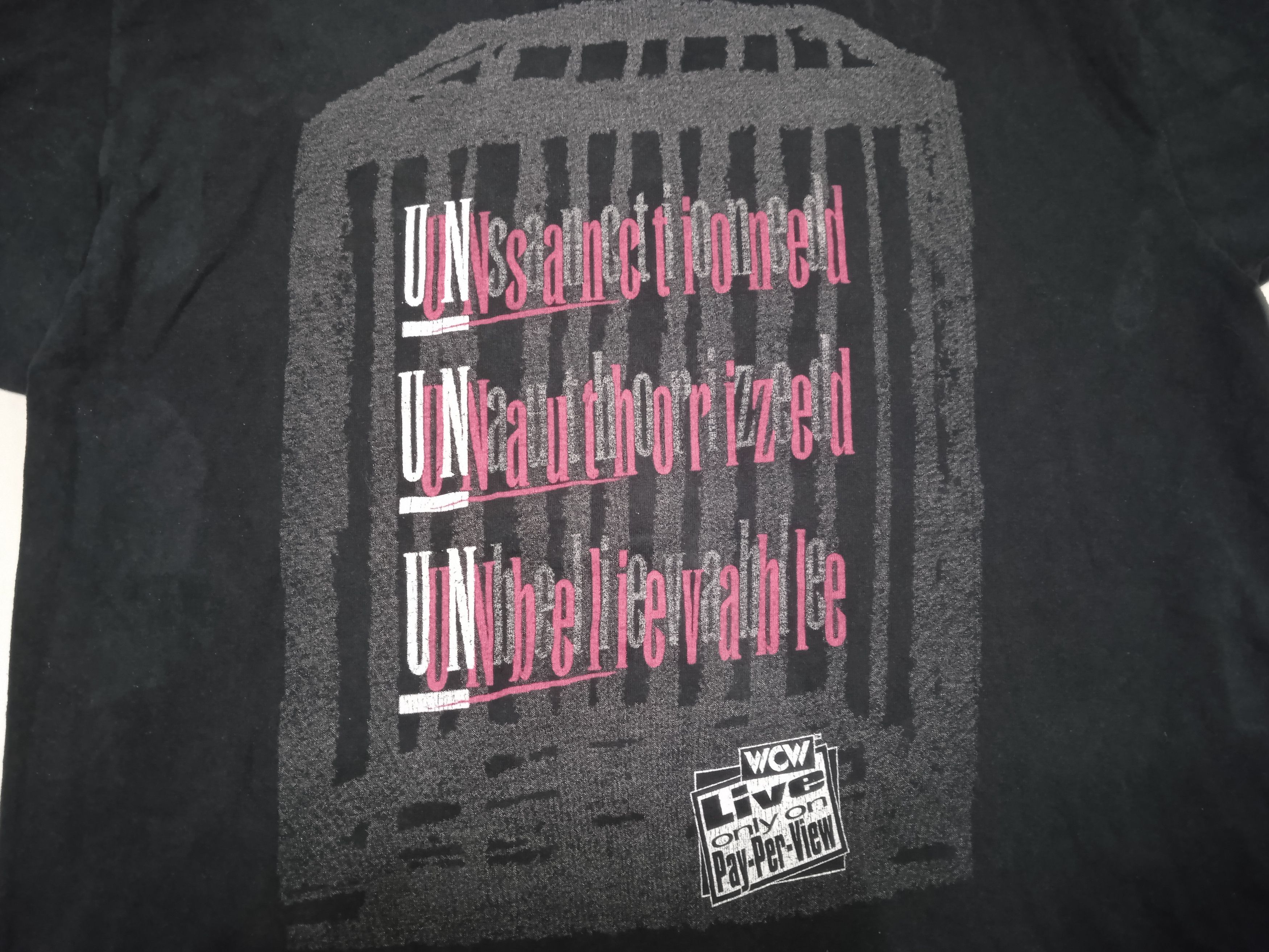 Other Vintage 90s WCW NWO Uncensored 1996 T-Shirt Size US XL / EU 56 / 4 - 3 Thumbnail