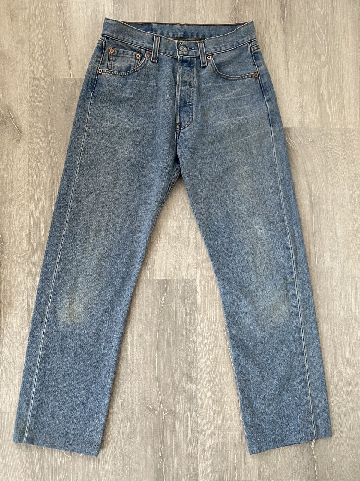 Levi's × Vintage 90s Levi’s 501 vintage baby blue jeans denim pants Size US 29 - 4 Thumbnail