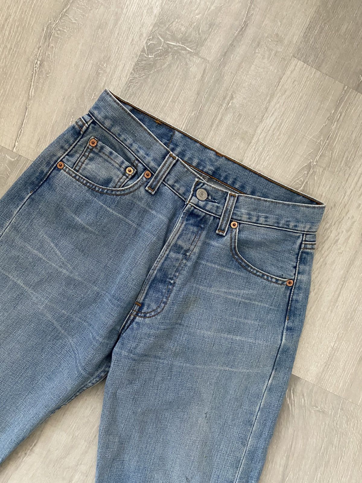 Levi's × Vintage 90s Levi’s 501 vintage baby blue jeans denim pants Size US 29 - 5 Thumbnail
