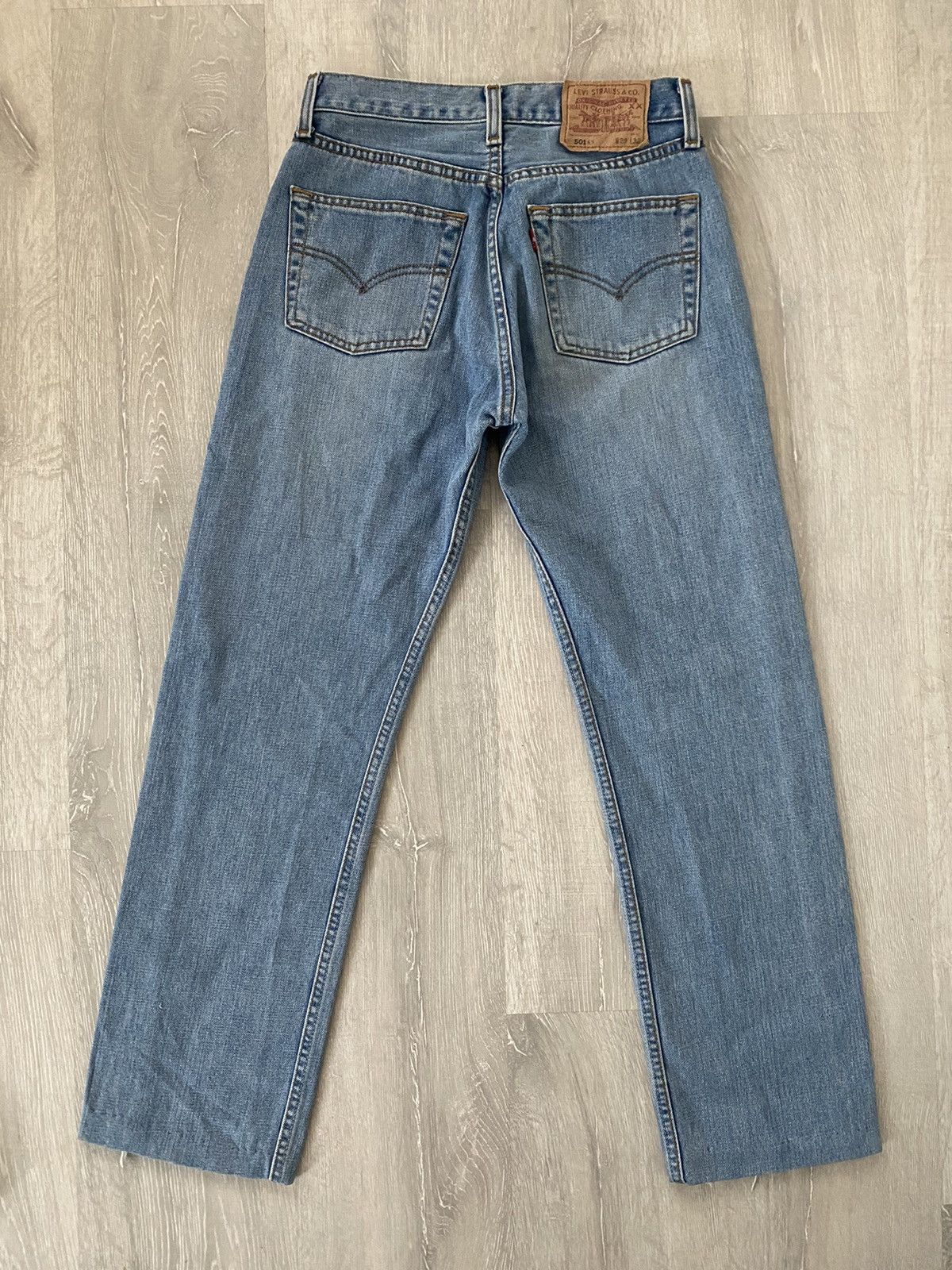 Levi's × Vintage 90s Levi’s 501 vintage baby blue jeans denim pants Size US 29 - 1 Thumbnail