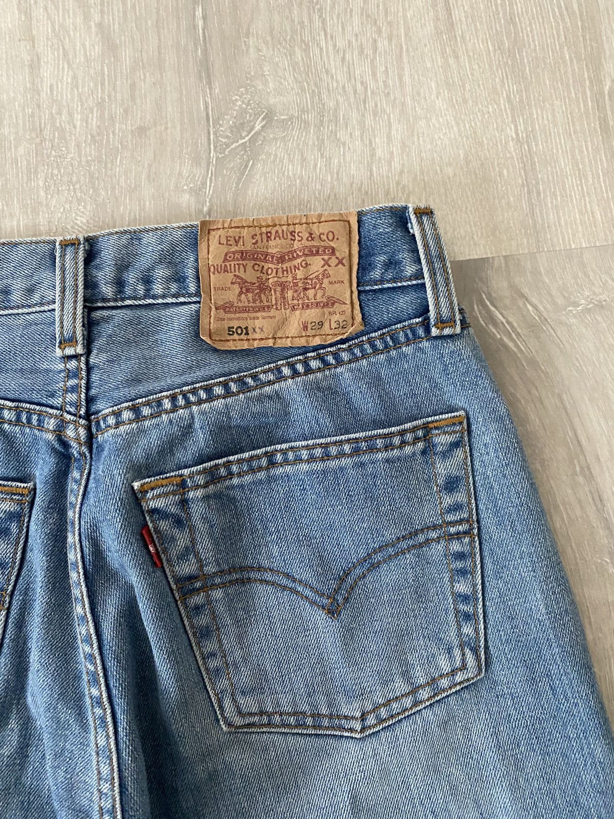 Levi's × Vintage 90s Levi’s 501 vintage baby blue jeans denim pants Size US 29 - 3 Thumbnail