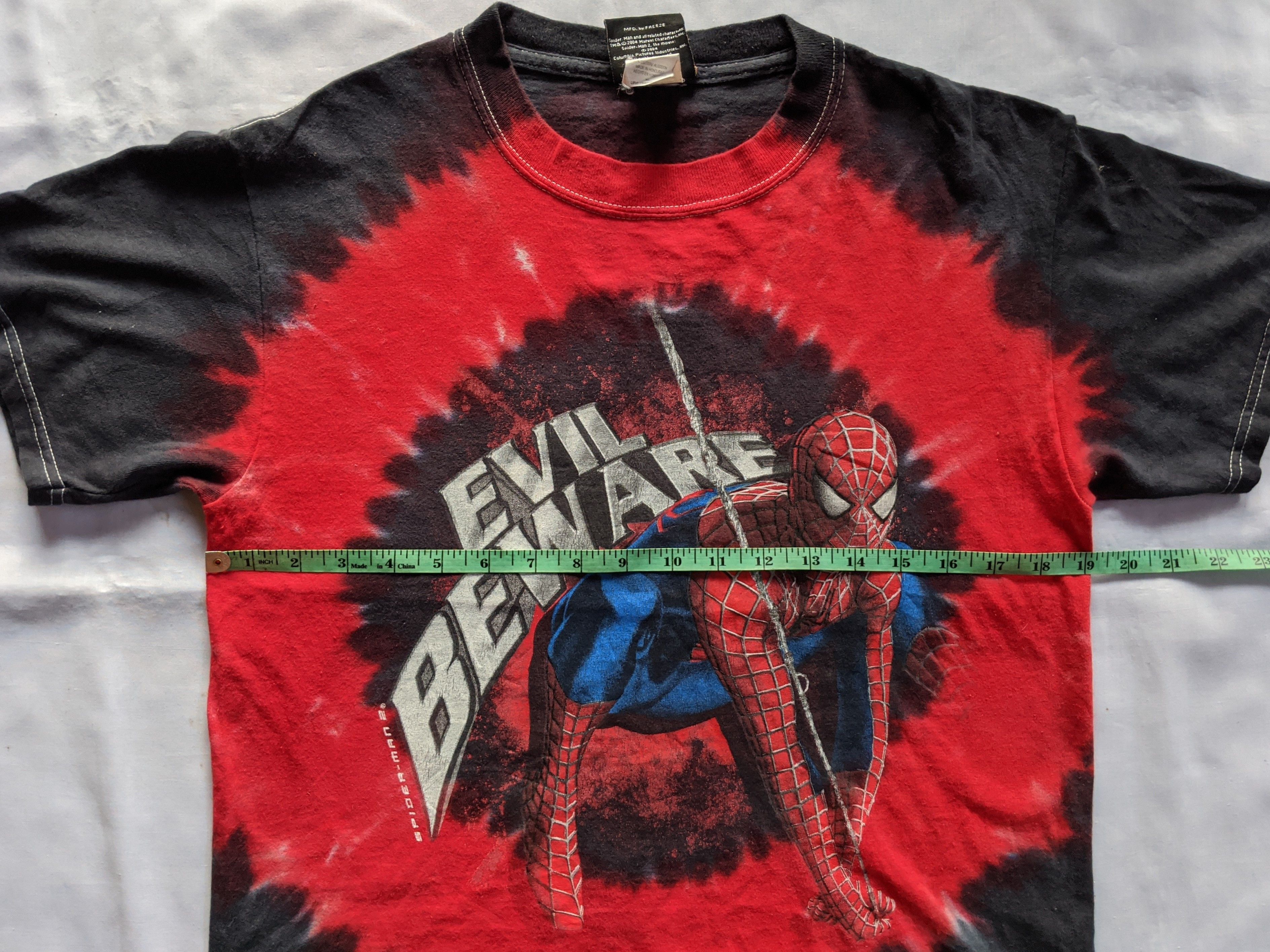 Marvel Comics × Vintage Vintage early 00s marvel Spiderman tie dye Size US XL / EU 56 / 4 - 4 Thumbnail