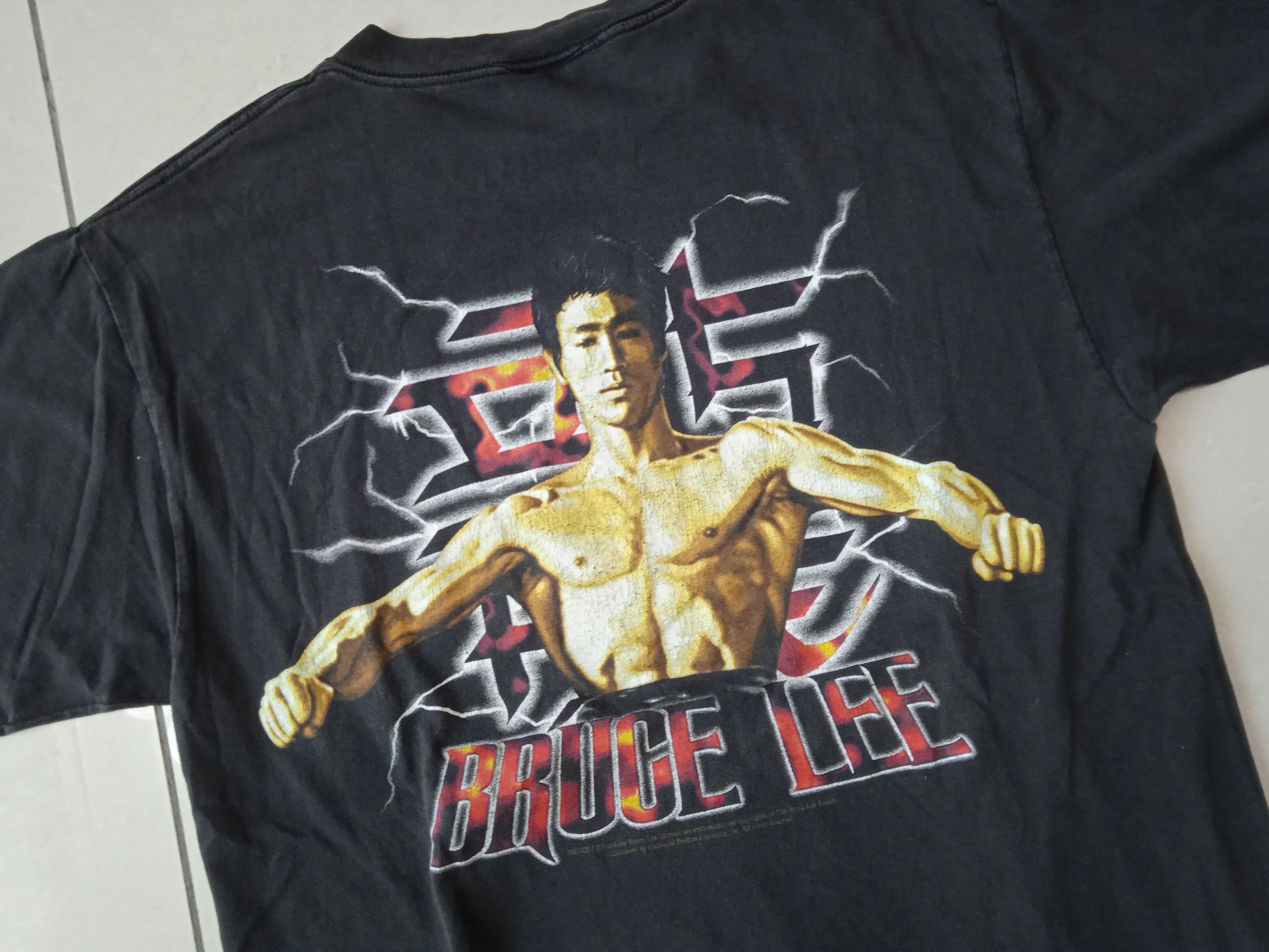 Vintage Vintage 90s Bruce Lee T Shirt Size US L / EU 52-54 / 3 - 7 Thumbnail