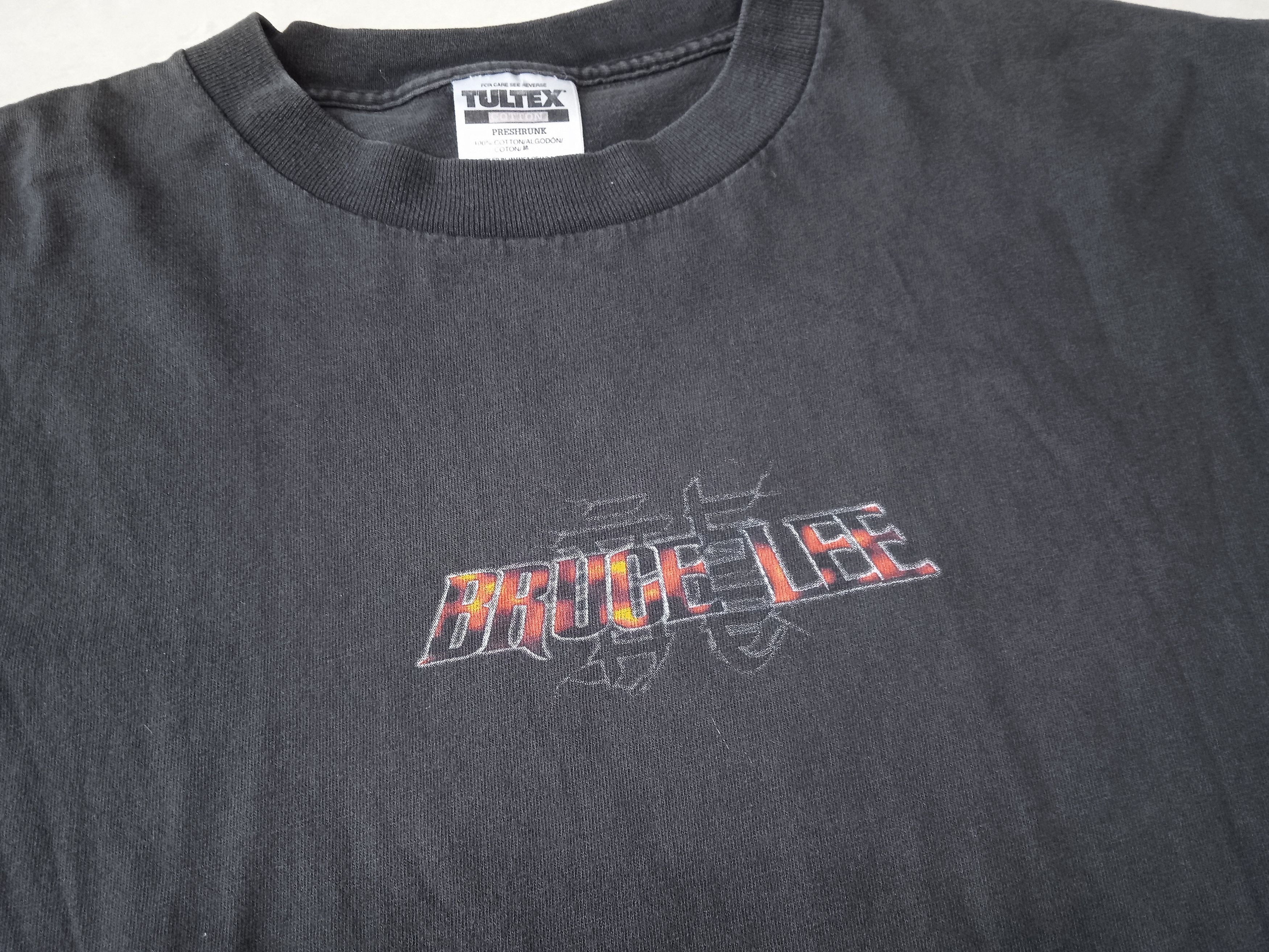 Vintage Vintage 90s Bruce Lee T Shirt Size US L / EU 52-54 / 3 - 4 Thumbnail