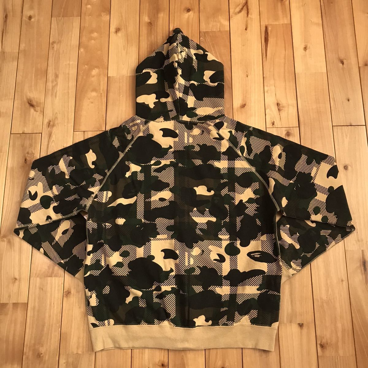 Bape BAPE Check 1st camo yellow Full zip hoodie Size US S / EU 44-46 / 1 - 4 Thumbnail