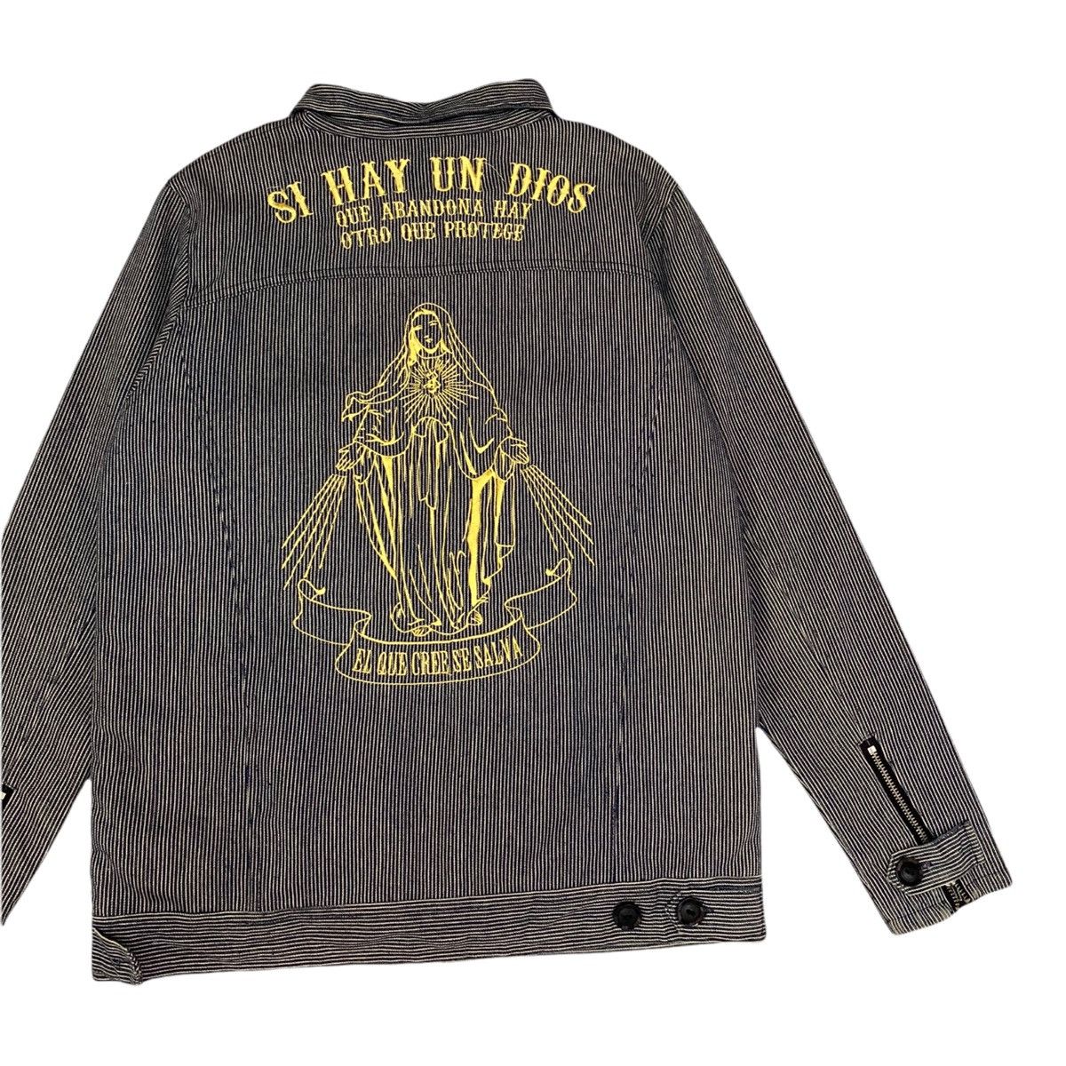 Issey Miyake VTG 90’s EL SALVADOR VIRGIN MARY JESUS MOTHER HICKORY JACKET Size US S / EU 44-46 / 1 - 7 Thumbnail