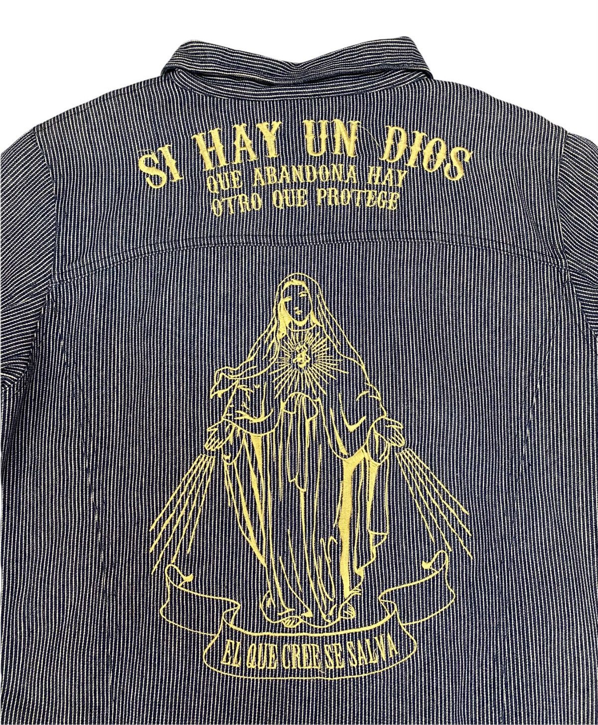 Issey Miyake VTG 90’s EL SALVADOR VIRGIN MARY JESUS MOTHER HICKORY JACKET Size US S / EU 44-46 / 1 - 6 Thumbnail