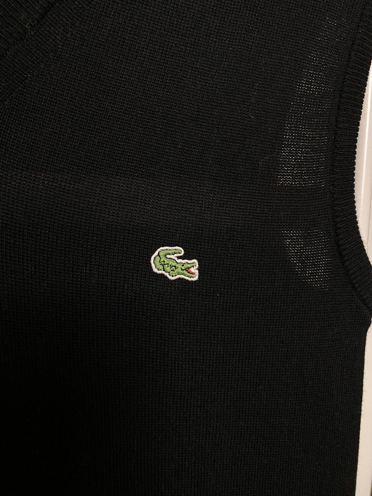 Lacoste × Vintage Lacoste vintage black sweater woollen vest small logo Size US S / EU 44-46 / 1 - 2 Thumbnail