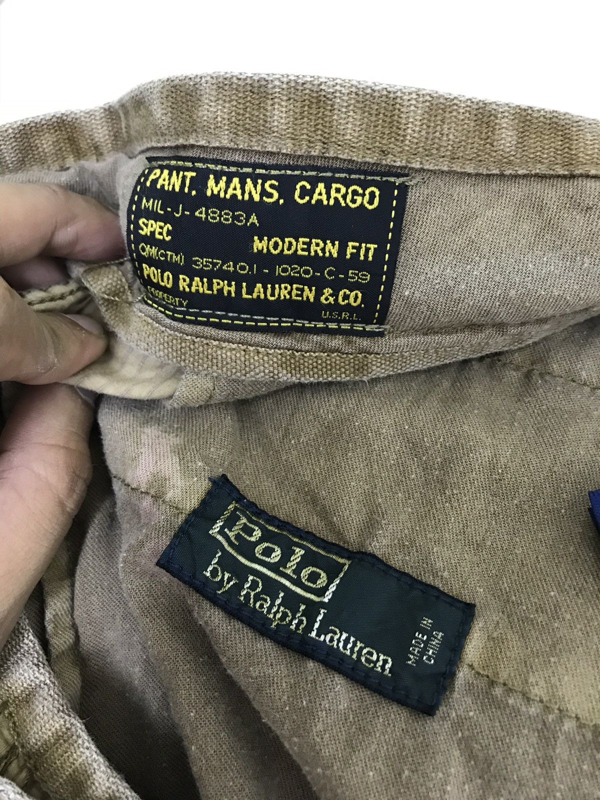 Polo Ralph Lauren Polo Ralph Lauren Cargo Pant Pinstriped Thin Regular Size US 35 - 11 Thumbnail