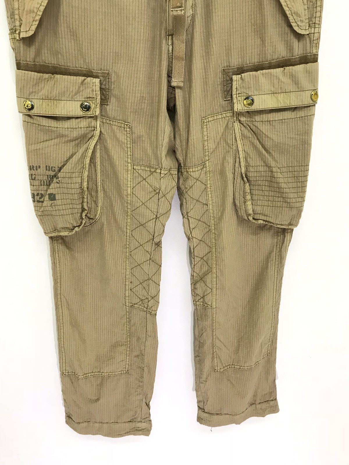 Polo Ralph Lauren Polo Ralph Lauren Cargo Pant Pinstriped Thin Regular Size US 35 - 3 Thumbnail