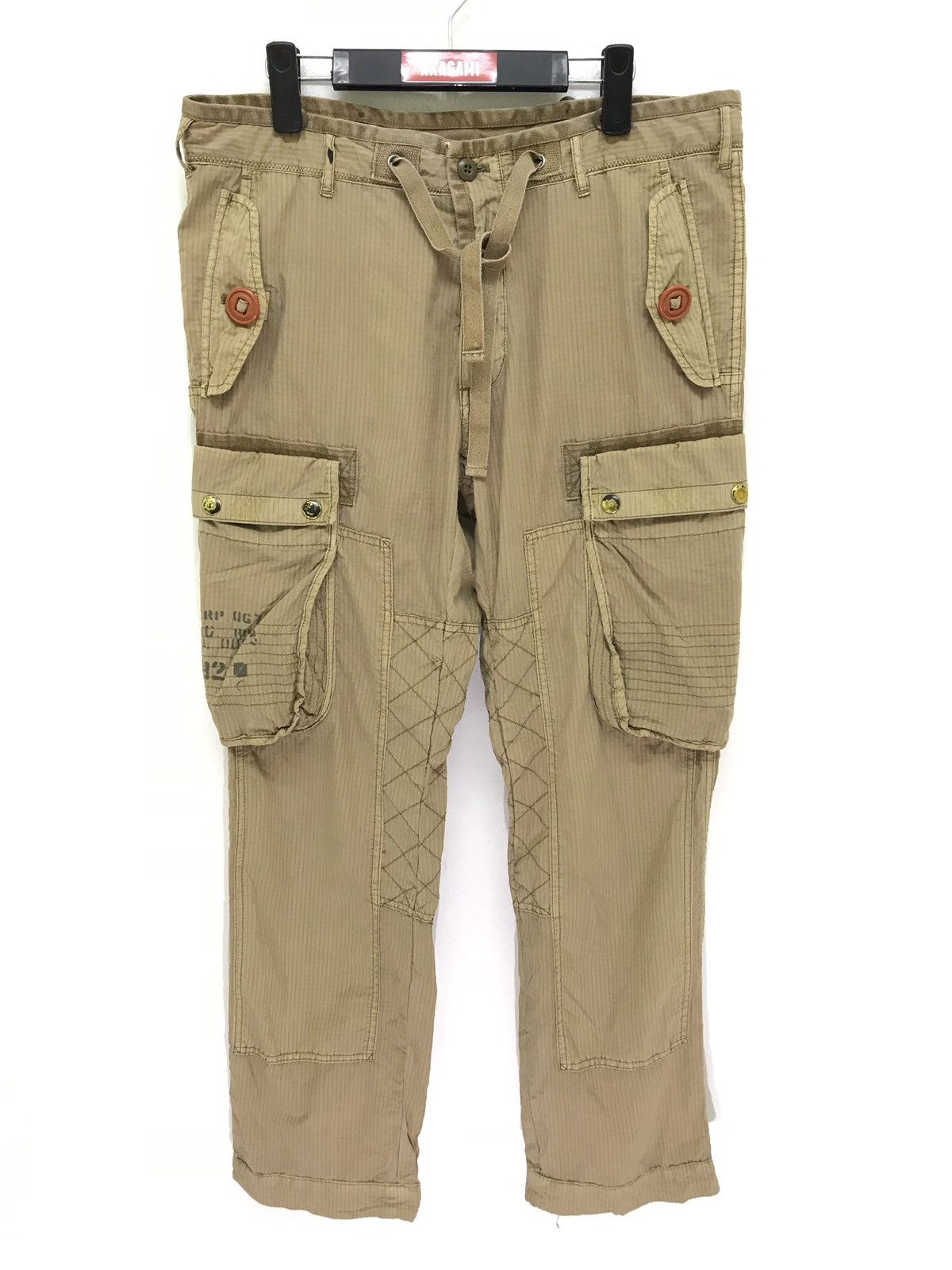 Polo Ralph Lauren Polo Ralph Lauren Cargo Pant Pinstriped Thin Regular Size US 35 - 2 Thumbnail