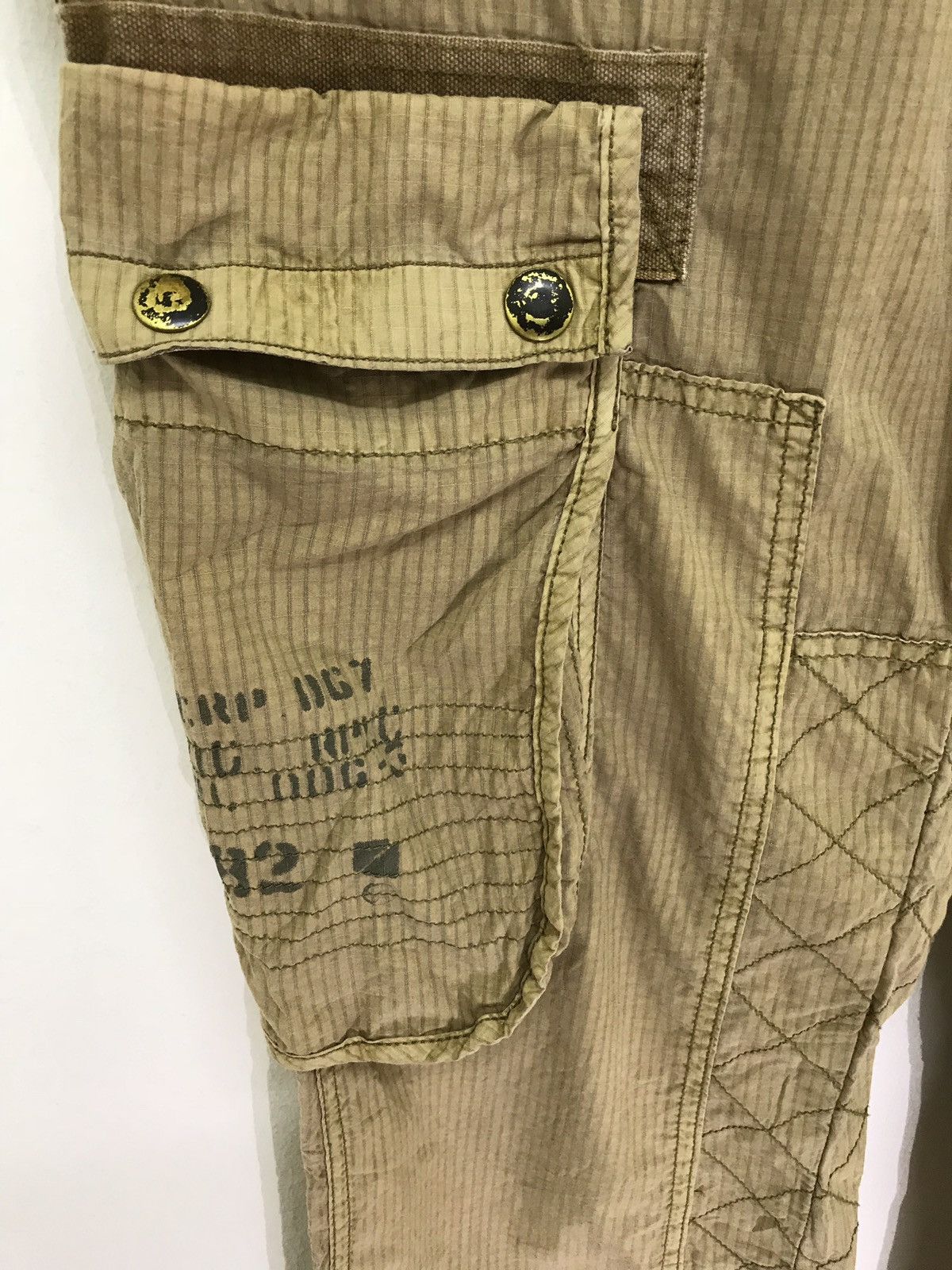 Polo Ralph Lauren Polo Ralph Lauren Cargo Pant Pinstriped Thin Regular Size US 35 - 4 Thumbnail