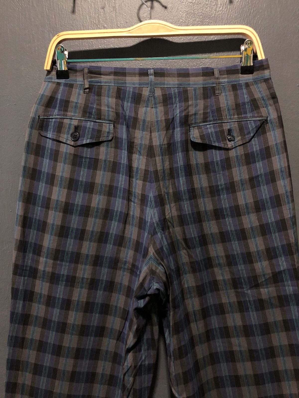 Christian Dior Monsieur × Vintage VINTAGE CHRISTIAN DIOR MONSIEUR PLAID CHEKERED CROPPED PANTS Size US 31 - 4 Thumbnail
