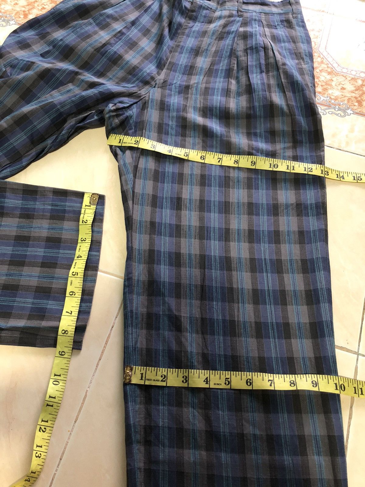 Christian Dior Monsieur × Vintage VINTAGE CHRISTIAN DIOR MONSIEUR PLAID CHEKERED CROPPED PANTS Size US 31 - 8 Thumbnail