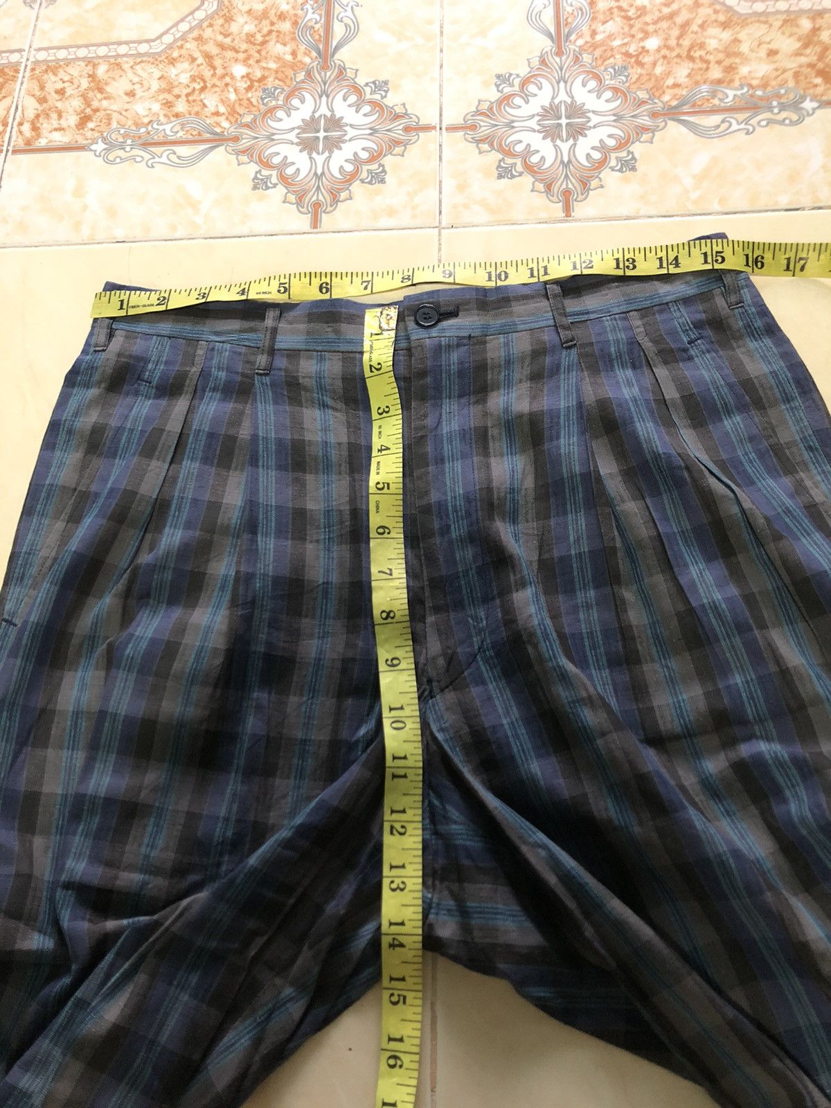 Christian Dior Monsieur × Vintage VINTAGE CHRISTIAN DIOR MONSIEUR PLAID CHEKERED CROPPED PANTS Size US 31 - 7 Thumbnail