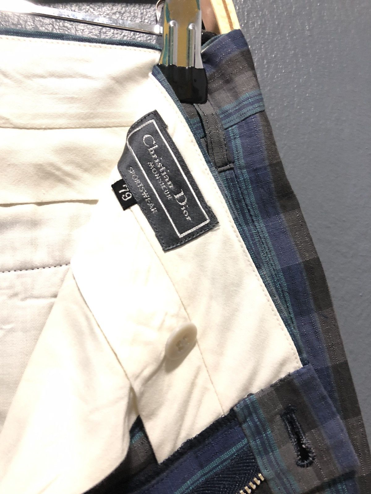 Christian Dior Monsieur × Vintage VINTAGE CHRISTIAN DIOR MONSIEUR PLAID CHEKERED CROPPED PANTS Size US 31 - 5 Thumbnail
