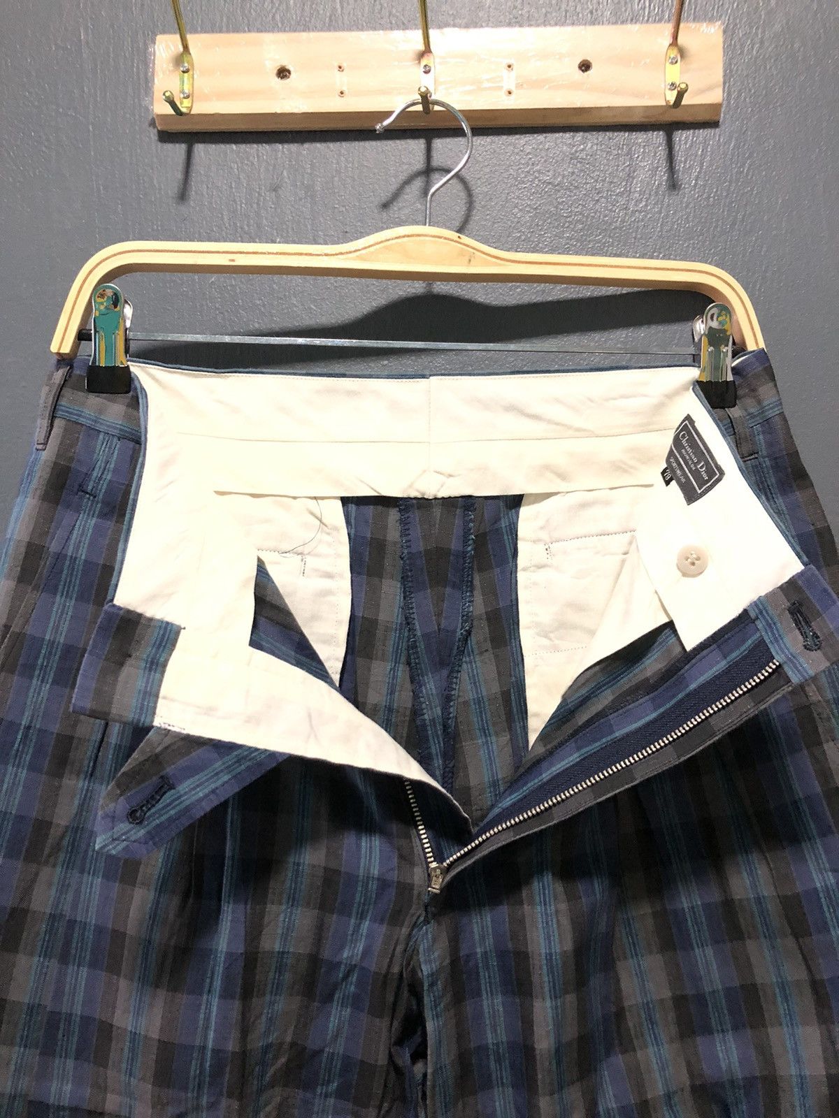 Christian Dior Monsieur × Vintage VINTAGE CHRISTIAN DIOR MONSIEUR PLAID CHEKERED CROPPED PANTS Size US 31 - 6 Thumbnail
