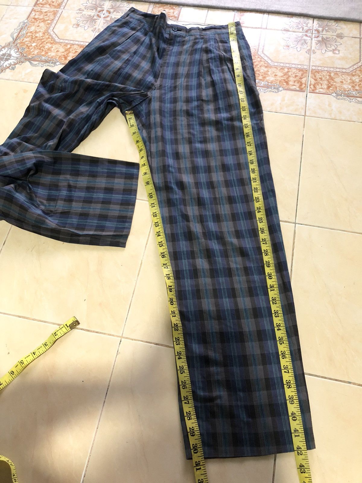 Christian Dior Monsieur × Vintage VINTAGE CHRISTIAN DIOR MONSIEUR PLAID CHEKERED CROPPED PANTS Size US 31 - 9 Thumbnail