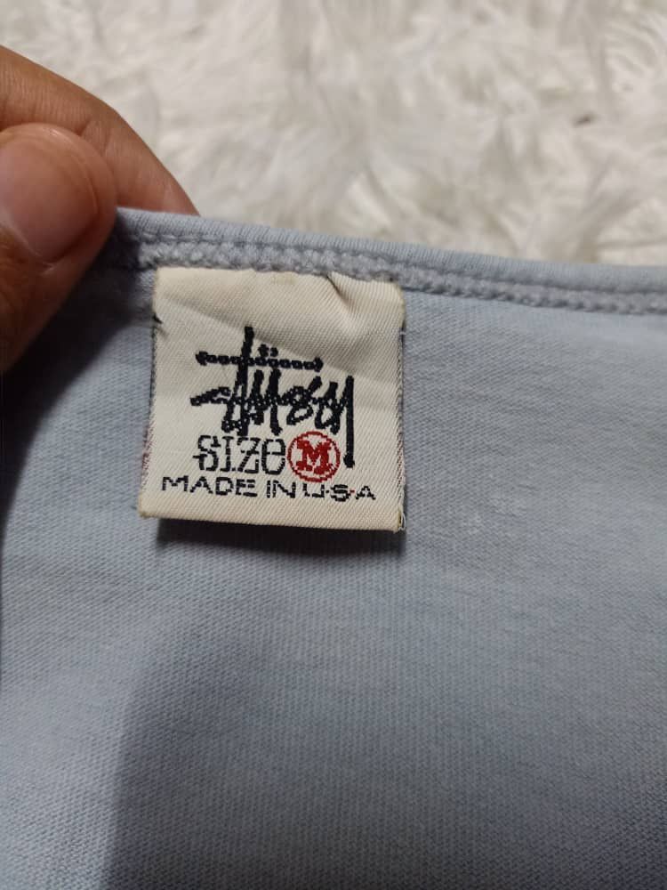 Stussy × Vintage VINTAGE 90s STUSSY BIG LOGO TANK TOP SLEEVE LESS Size US M / EU 48-50 / 2 - 4 Thumbnail