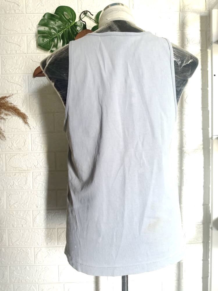 Stussy × Vintage VINTAGE 90s STUSSY BIG LOGO TANK TOP SLEEVE LESS Size US M / EU 48-50 / 2 - 2 Thumbnail