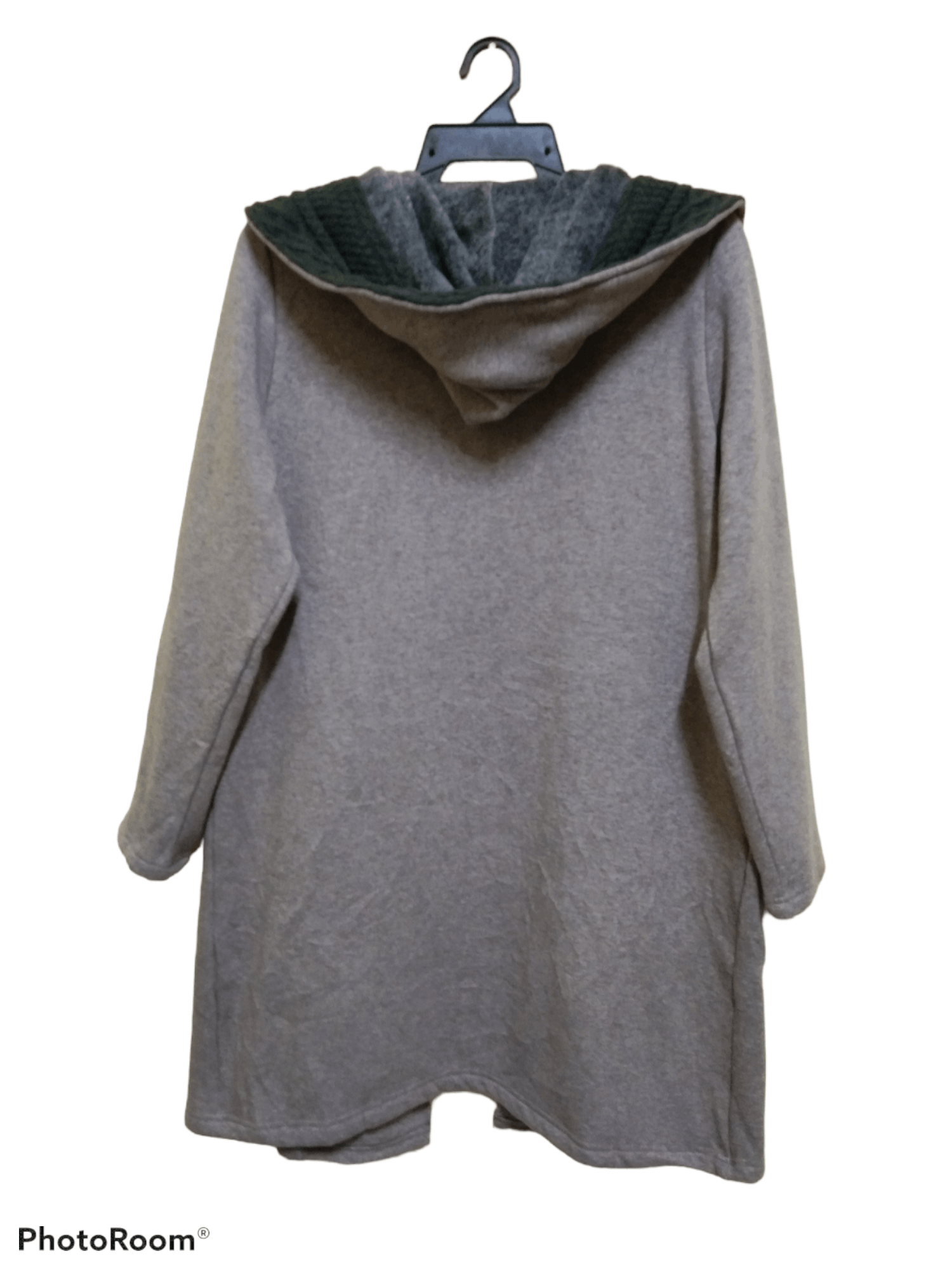 Japanese Brand LONG LINE OPEN FRONT CARDIGAN WITH HOODIE Size M / US 6-8 / IT 42-44 - 5 Thumbnail
