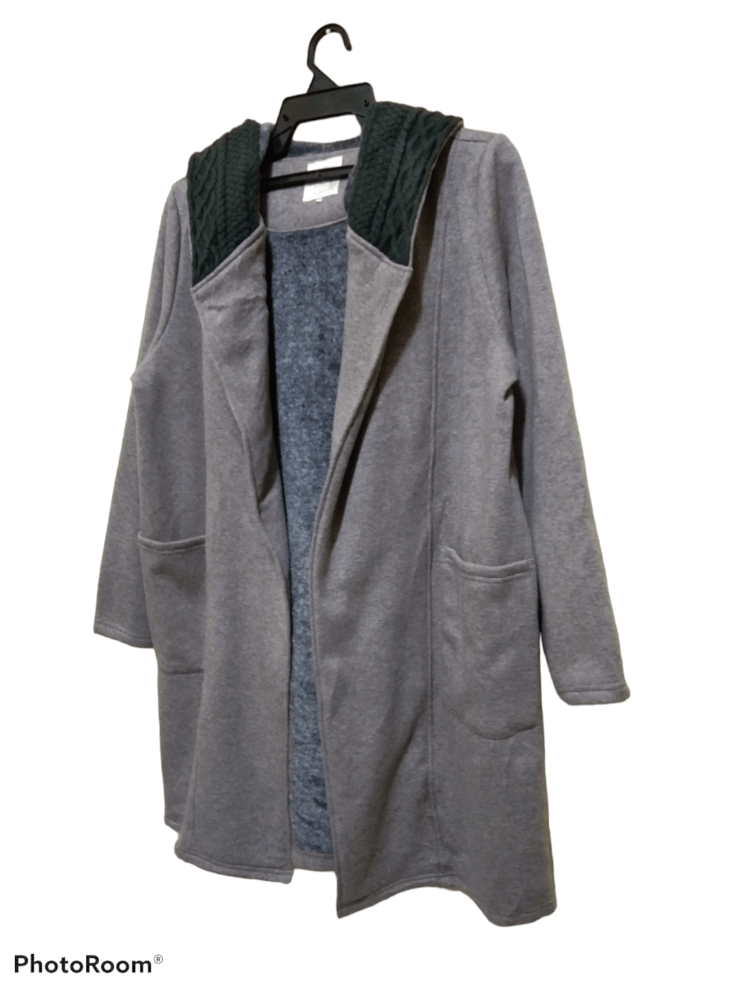Japanese Brand LONG LINE OPEN FRONT CARDIGAN WITH HOODIE Size M / US 6-8 / IT 42-44 - 3 Thumbnail