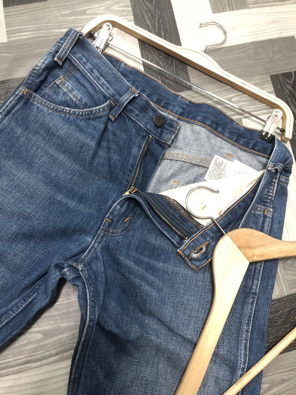 Levi's × Levi's Vintage Clothing × Vintage VINTAGE LEVIS (LVC) 606 OREN TAB BIG E BLUE WASH DENIM JEANS Size US 30 / EU 46 - 3 Thumbnail