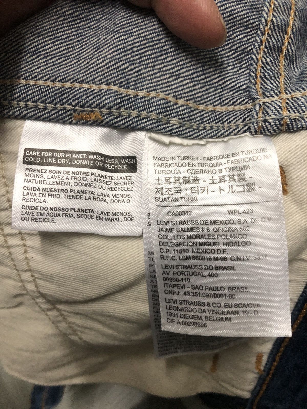 Levi's × Levi's Vintage Clothing × Vintage VINTAGE LEVIS (LVC) 606 OREN TAB BIG E BLUE WASH DENIM JEANS Size US 30 / EU 46 - 5 Thumbnail