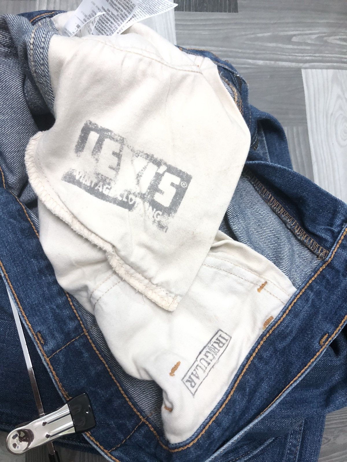 Levi's × Levi's Vintage Clothing × Vintage VINTAGE LEVIS (LVC) 606 OREN TAB BIG E BLUE WASH DENIM JEANS Size US 30 / EU 46 - 4 Thumbnail