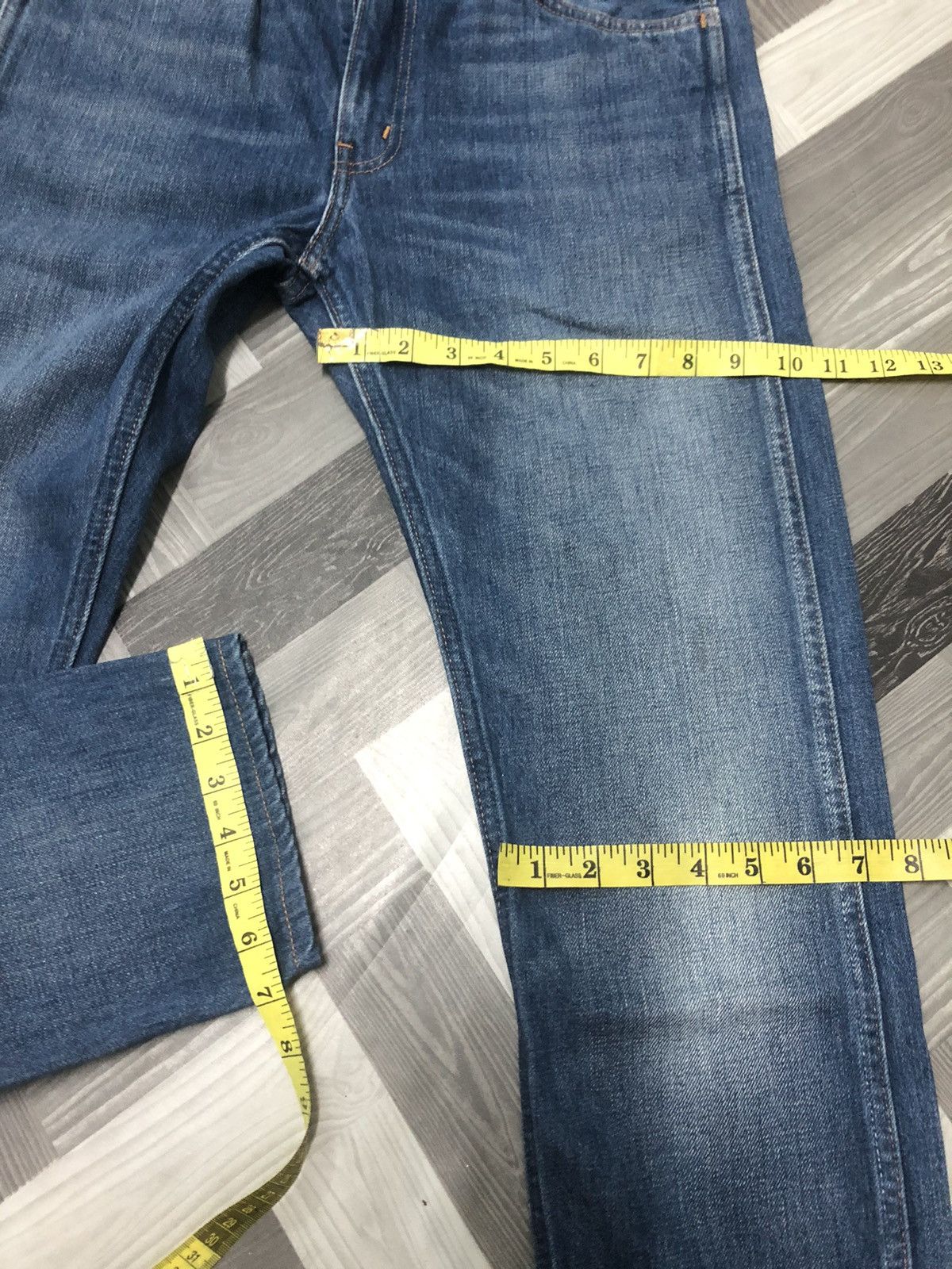 Levi's × Levi's Vintage Clothing × Vintage VINTAGE LEVIS (LVC) 606 OREN TAB BIG E BLUE WASH DENIM JEANS Size US 30 / EU 46 - 12 Thumbnail