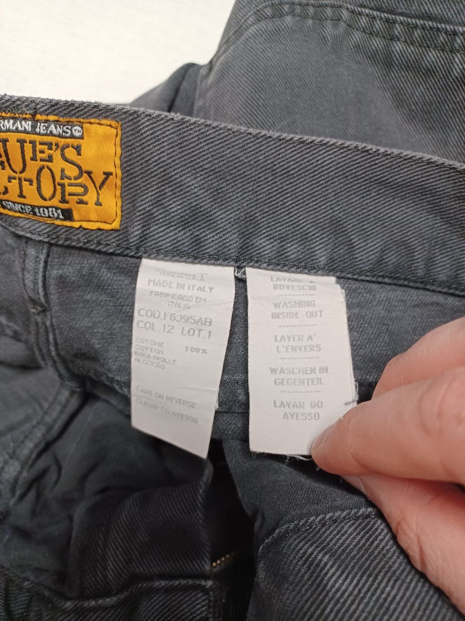 Armani Armani jeans Blue`s factory vintage 90s jeans made in Italy Size US 34 / EU 50 - 7 Thumbnail