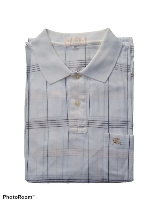 Burberry × Designer VINTAGE BURBERRY JAPAN POLO TEES Size US L / EU 52-54 / 3 - 1 Thumbnail