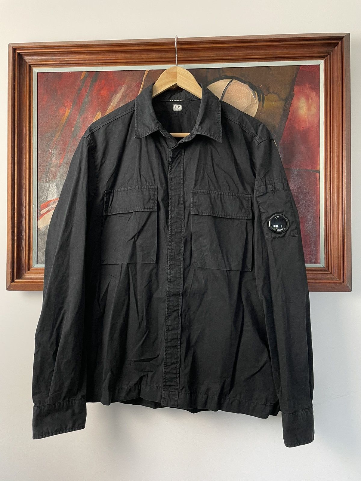 C.P. Company C.P. Company Overshirt Gabardine Button Up Shirt Rareck Size US L / EU 52-54 / 3 - 1 Thumbnail