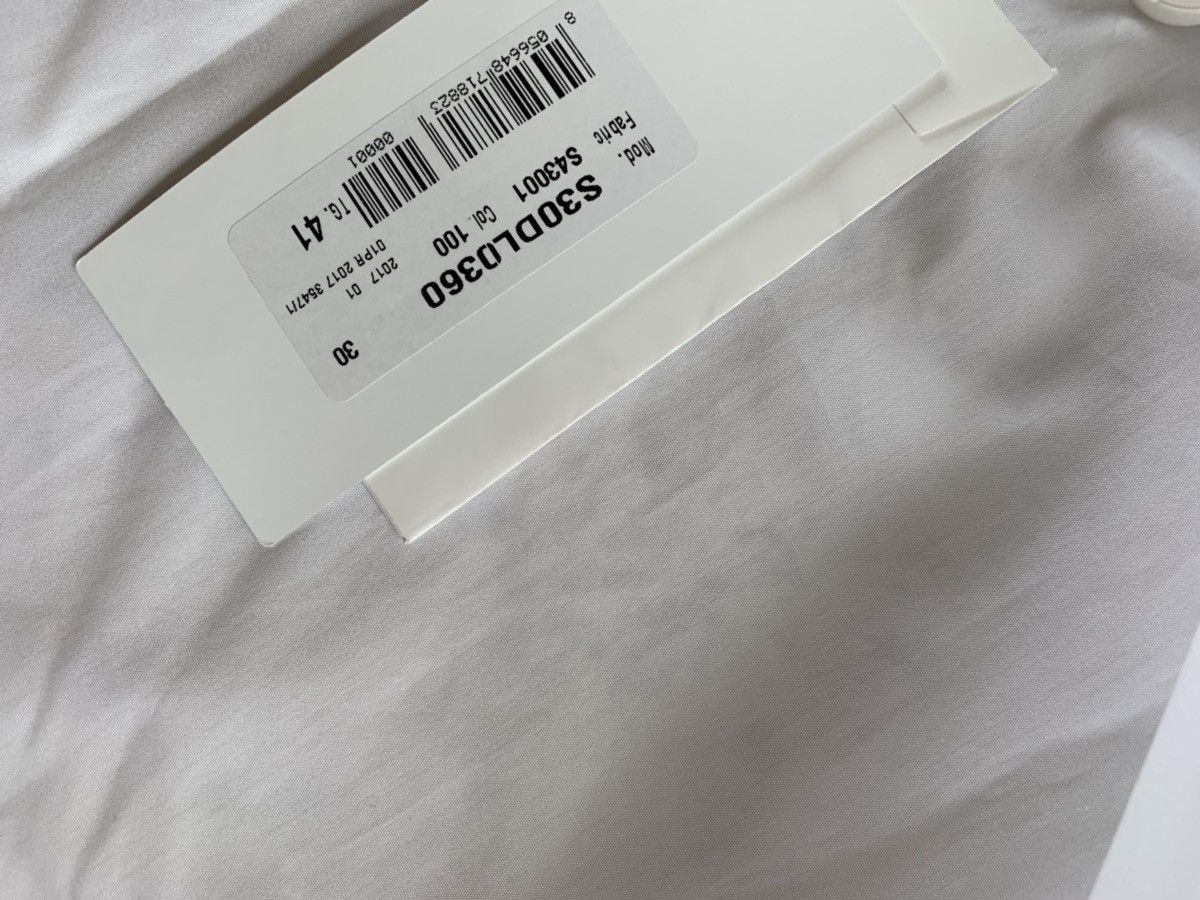 Maison Margiela White Button Up With Fox Cuff Trim Size US M / EU 48-50 / 2 - 13 Thumbnail