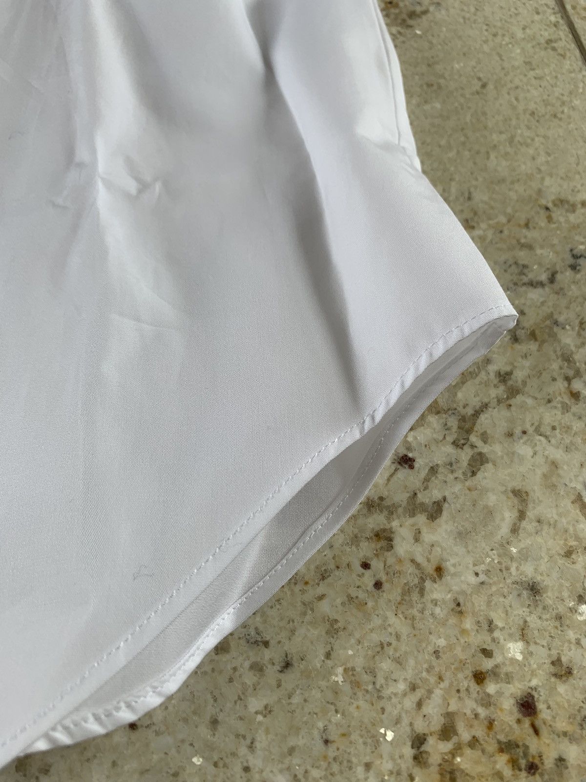 Maison Margiela White Button Up With Fox Cuff Trim Size US M / EU 48-50 / 2 - 8 Thumbnail