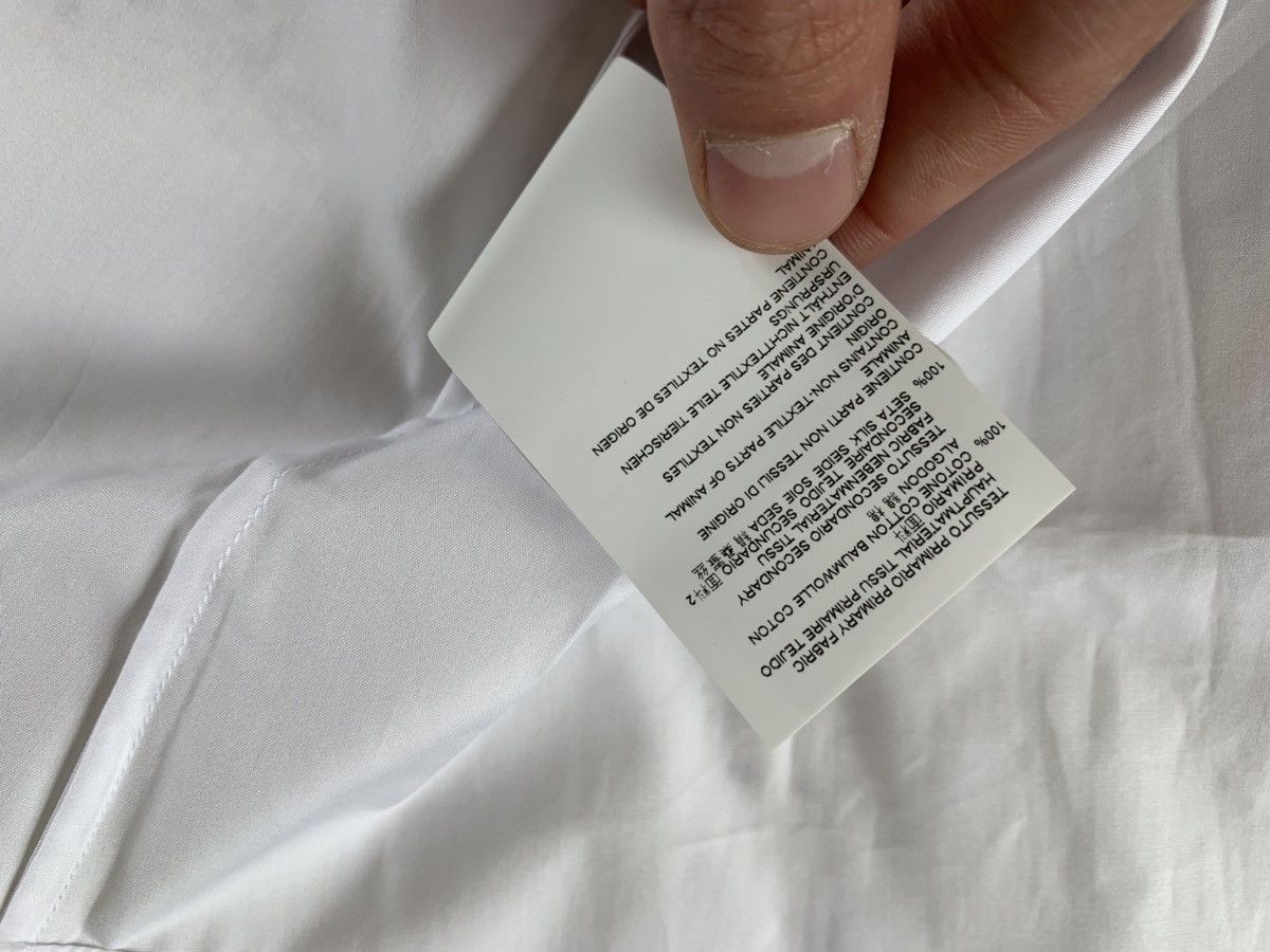 Maison Margiela White Button Up With Fox Cuff Trim Size US M / EU 48-50 / 2 - 17 Thumbnail