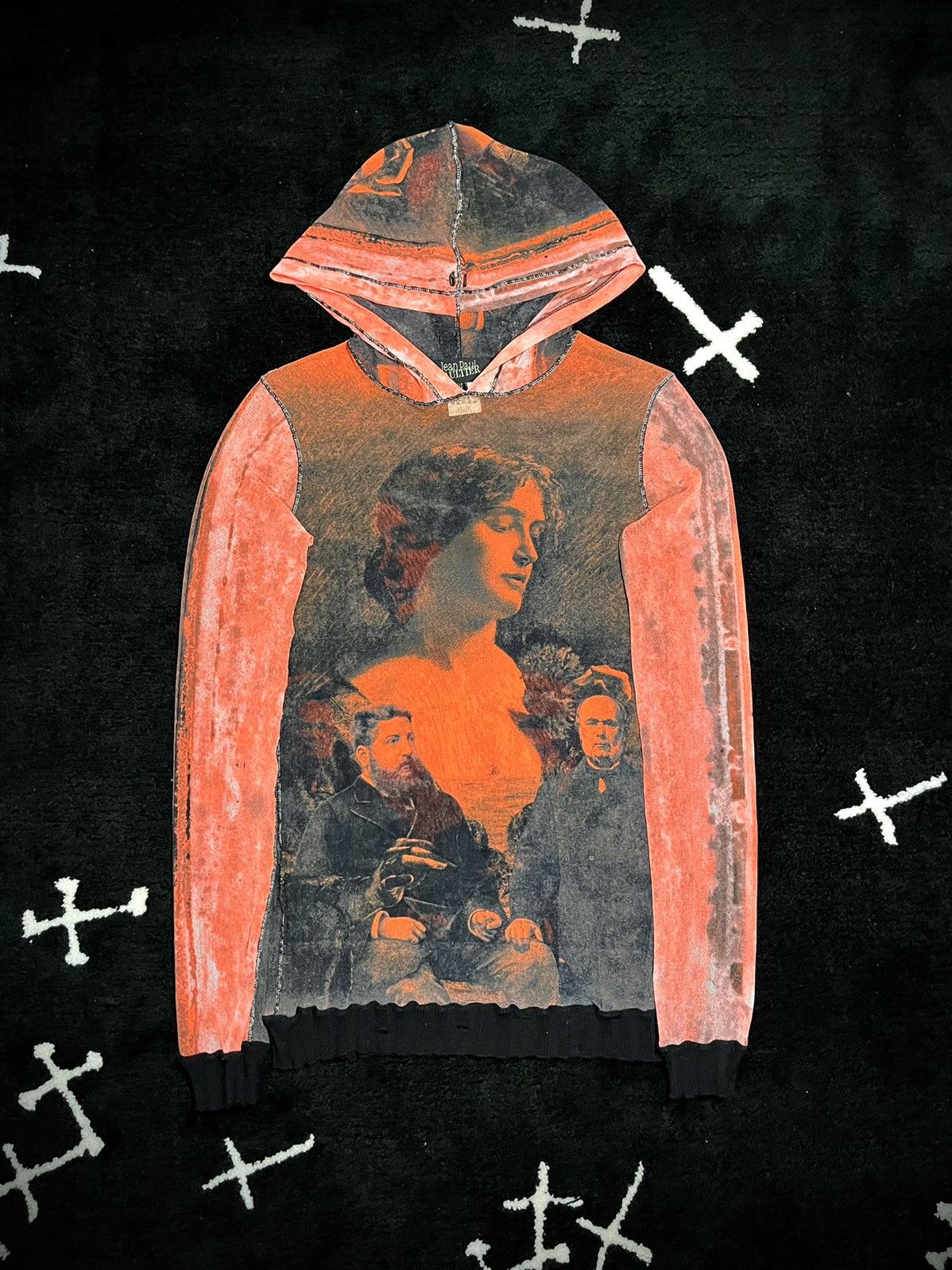 JEAN PAUL GAULTIER MESH PHOTOGRAPH HOODIE - 2000’s