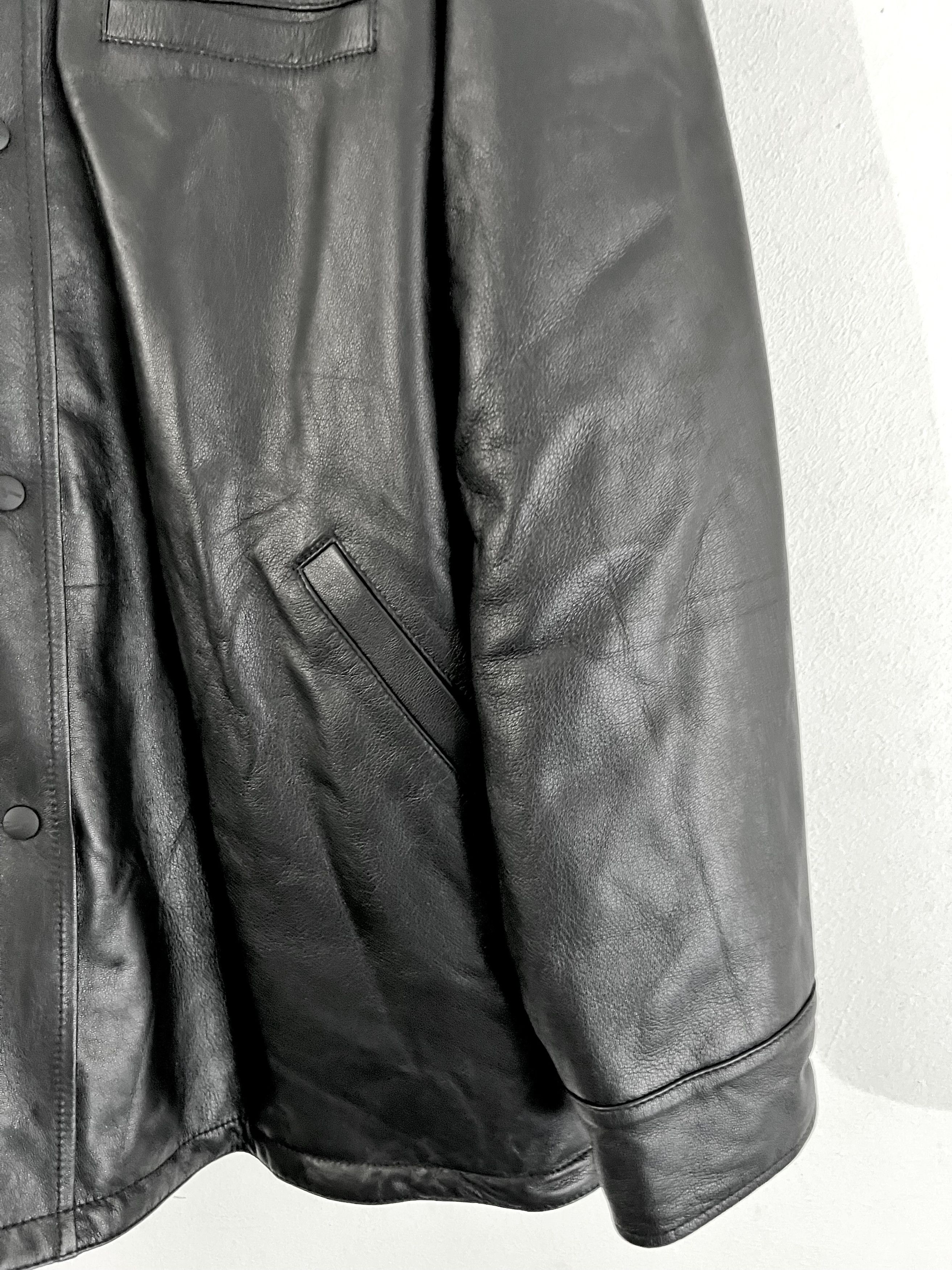 Enfants Riches Deprimes Lamb Leather Quilted Overshirt Size US XL / EU 56 / 4 - 6 Thumbnail