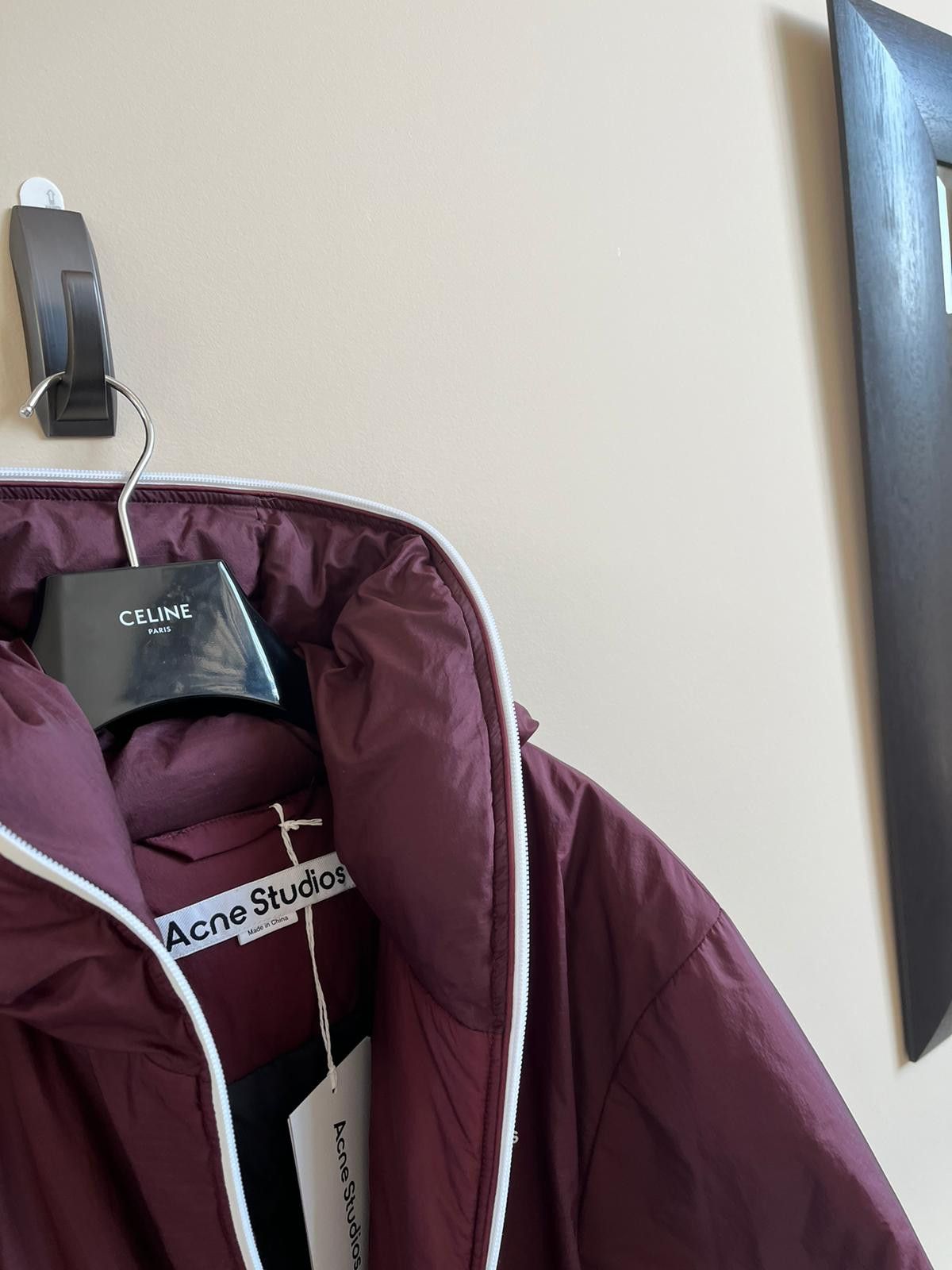 Acne Studios Full Zip Down Jacket FN-MN-OUTW000584 in Burgundy Size US S / EU 44-46 / 1 - 3 Thumbnail