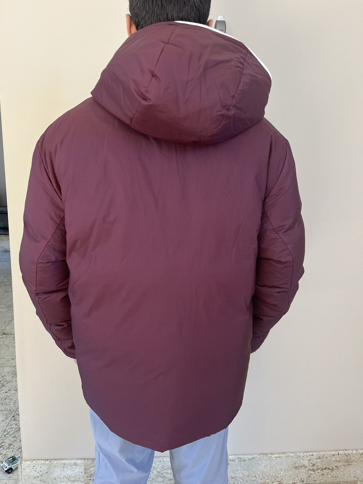 Acne Studios Full Zip Down Jacket FN-MN-OUTW000584 in Burgundy Size US S / EU 44-46 / 1 - 18 Thumbnail