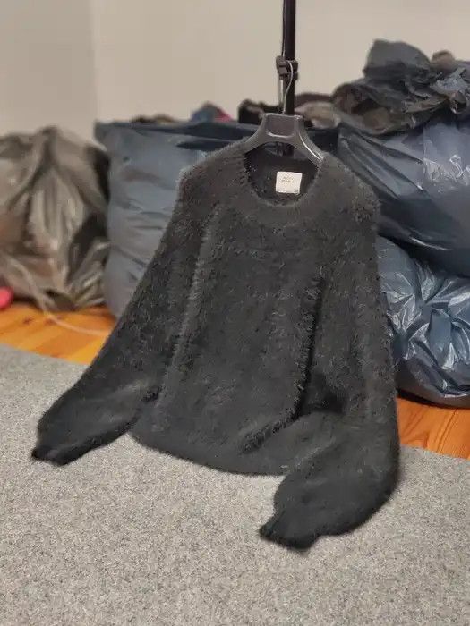Japanese Brand Vintage 90's Japanese Dark Knit Sweater Mohair Fuzzy Style Size M / US 6-8 / IT 42-44 - 10 Thumbnail