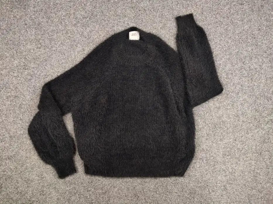 Japanese Brand Vintage 90's Japanese Dark Knit Sweater Mohair Fuzzy Style Size M / US 6-8 / IT 42-44 - 5 Thumbnail