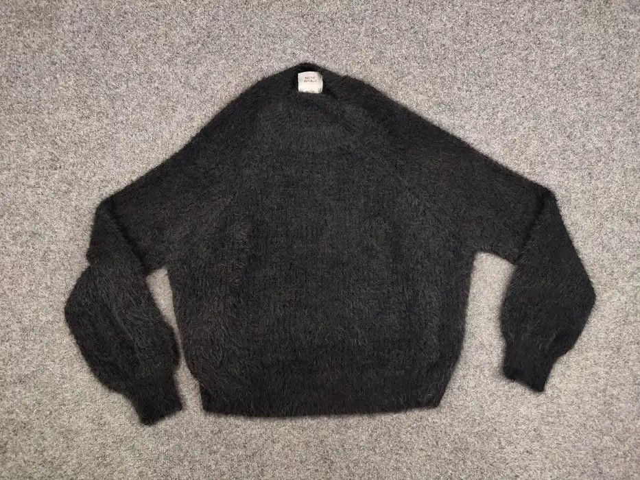 Japanese Brand Vintage 90's Japanese Dark Knit Sweater Mohair Fuzzy Style Size M / US 6-8 / IT 42-44 - 6 Thumbnail